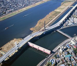 Tokyo infrastructure 044 Katsushika harp bridge